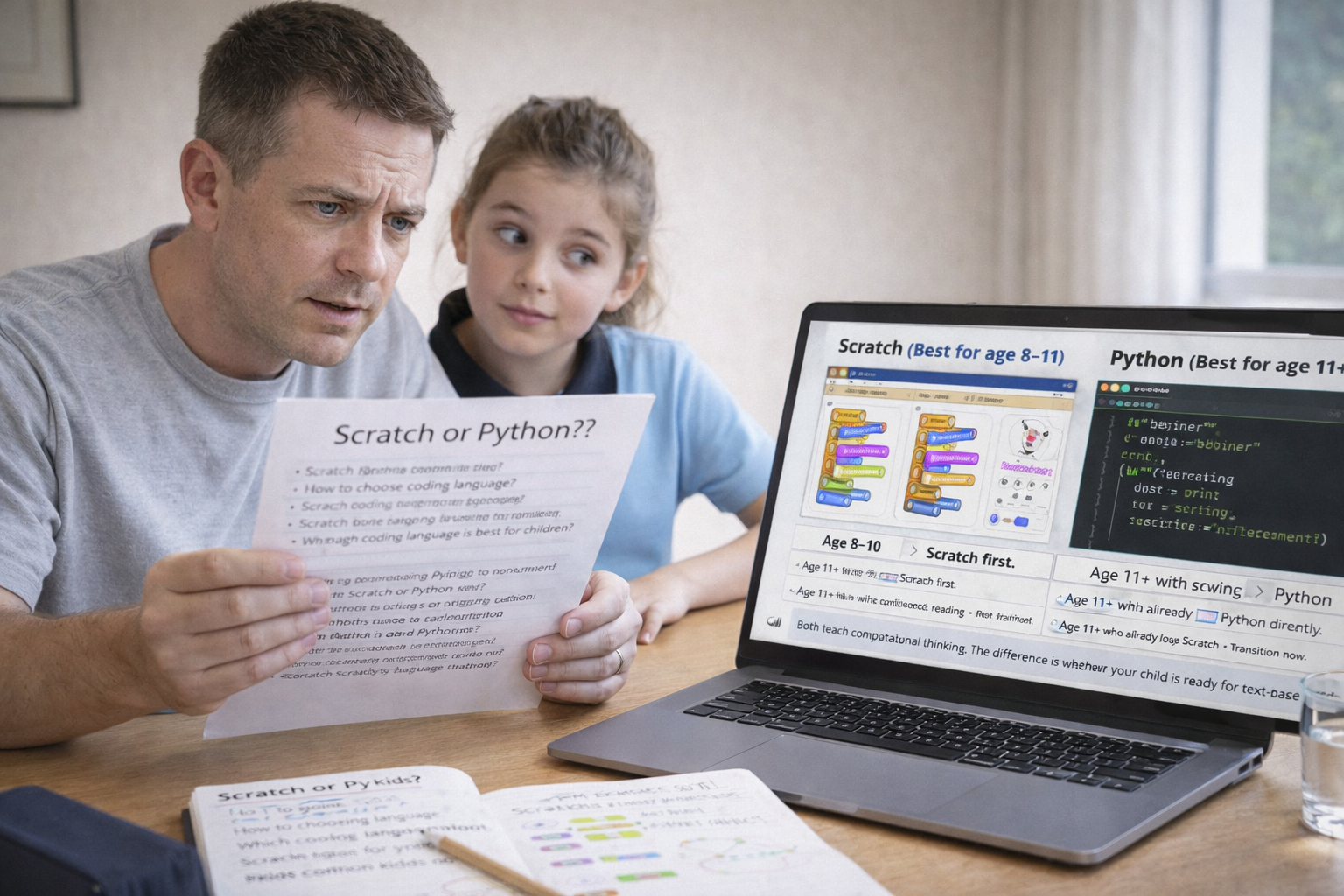 Scratch or Python First? The Exact Answer for Your Child's Age and Experience